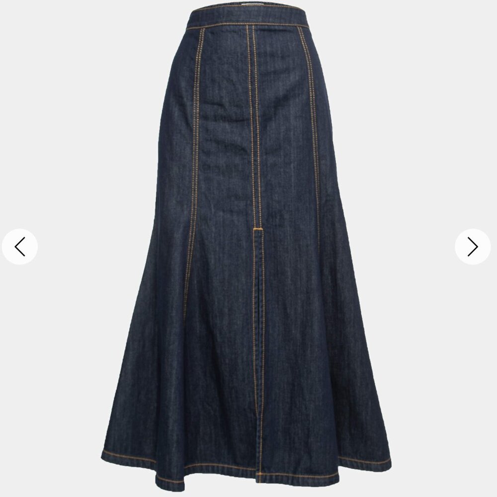 Kenzo Maxi Denim Skirt - Size FR 36 (US 4)